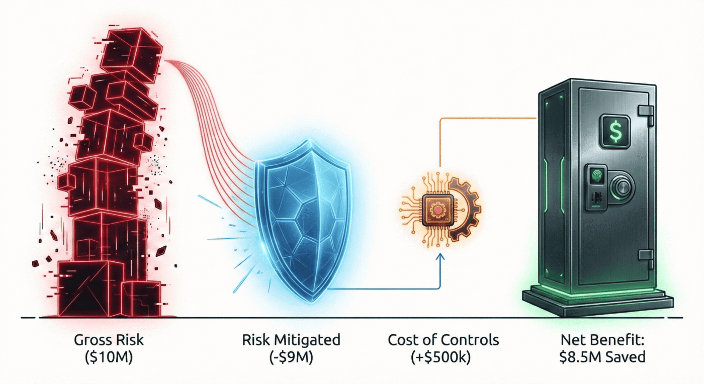 From Gross Fraud Risk to Residual Risk (ROSI)