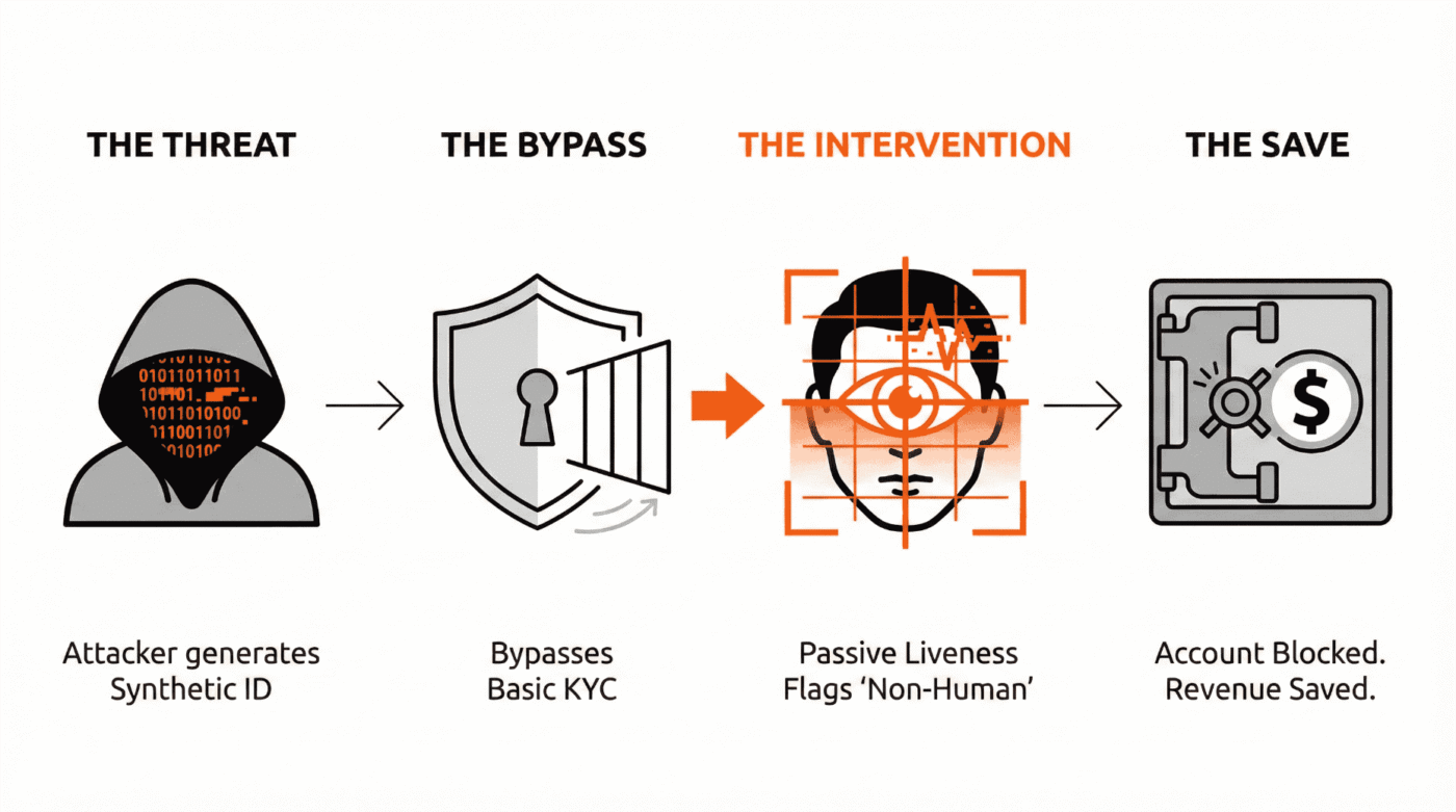 he Deepfake Kill-Chain & Passive Liveness Intervention